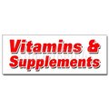 Signmission VITAMINS & SUPPLEMENTS DECAL sticker leading brands nature healthy sale, D-48 Vitamins & Supplements D-48 Vitamins & Supplements